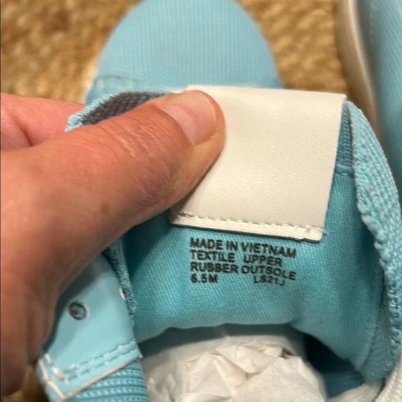 Michael Kors Sky Blue High-Top Sneakers - Picture 6 of 9